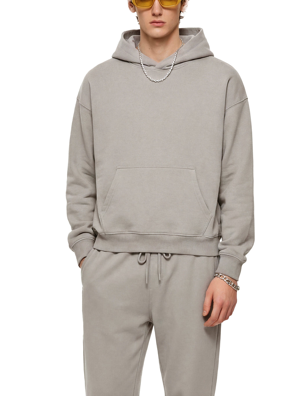Unisex Essential Boxy Heavyweight Drop-Shoulder Hoodie