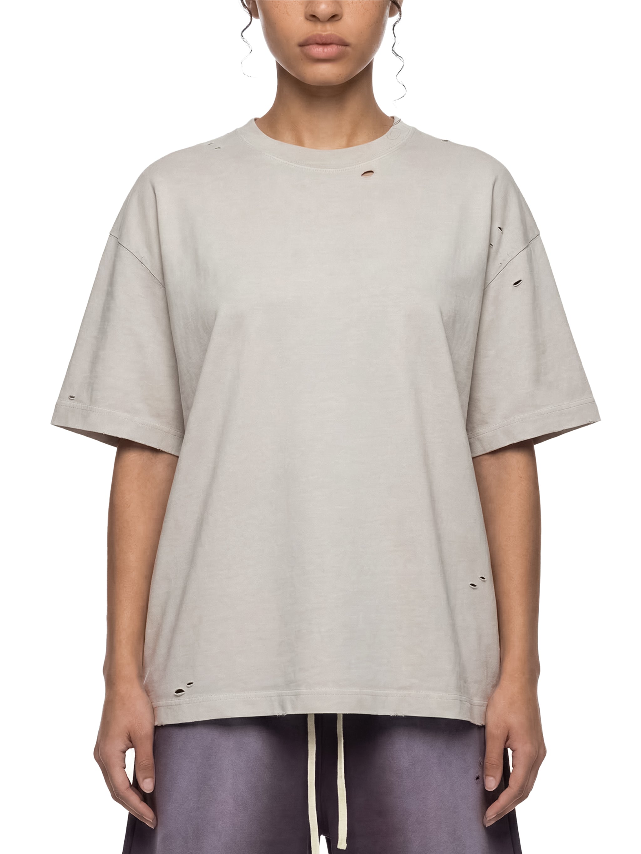 Unisex Vintage Washed Distressed Boxy Oversized T-Shirt
