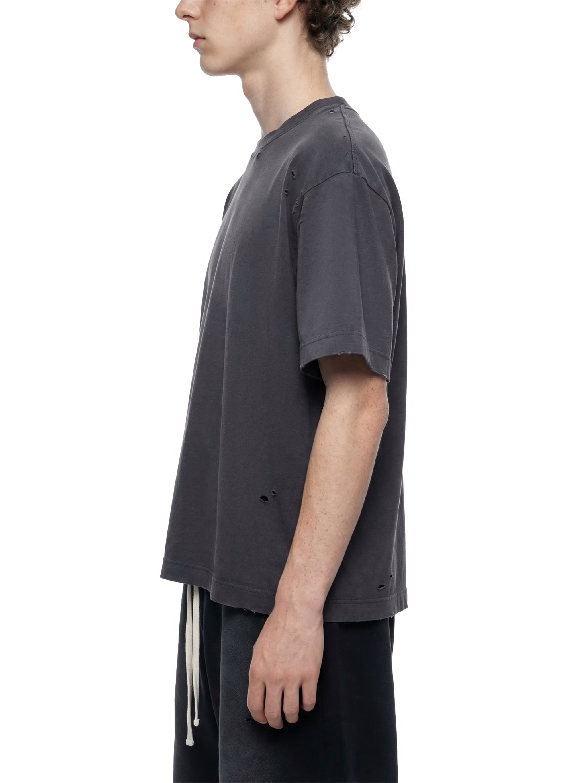 Unisex Vintage Washed Distressed Boxy Oversized T-Shirt