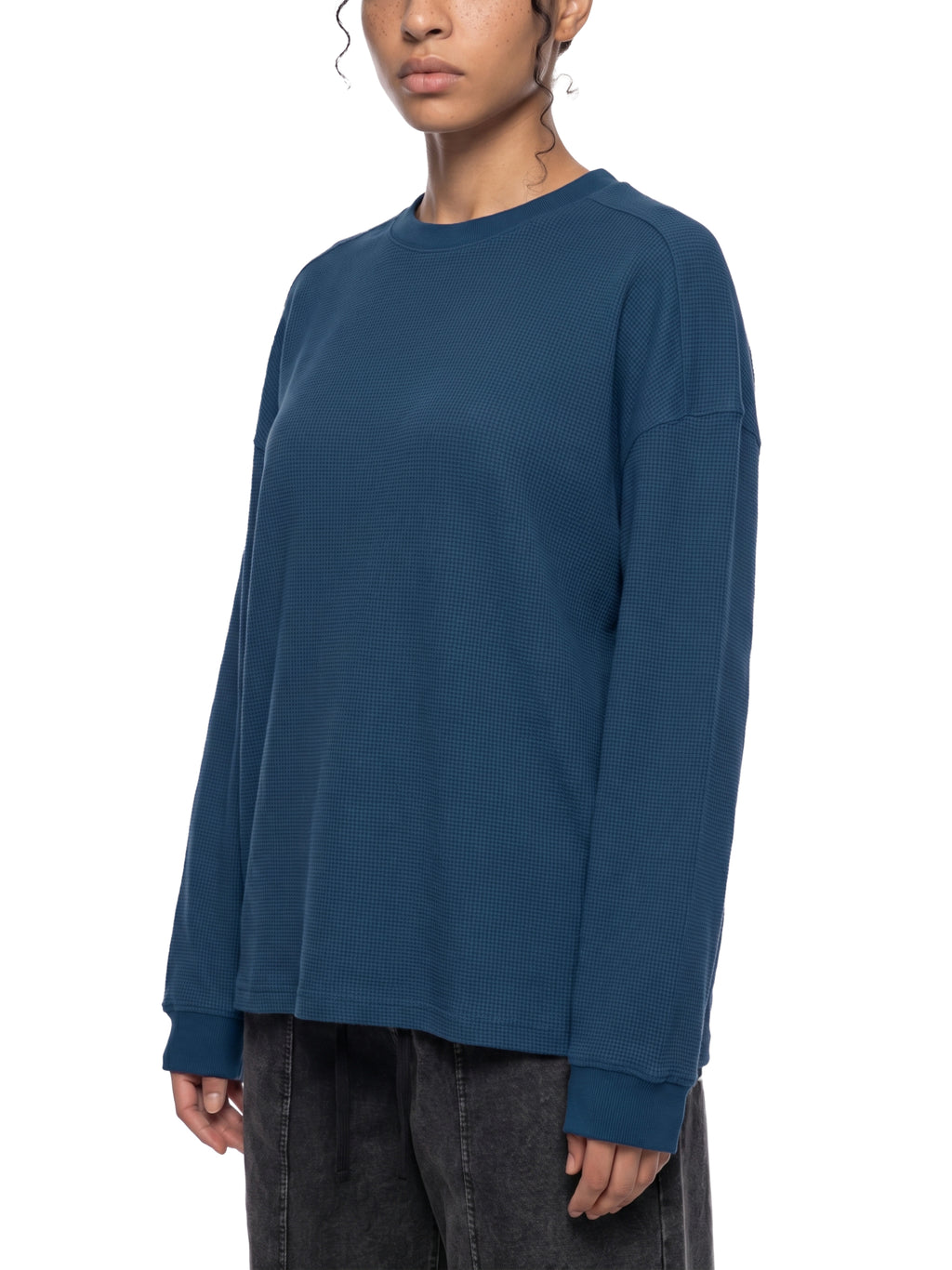 Unisex Waffle Boxy Long Sleeve T-Shirt