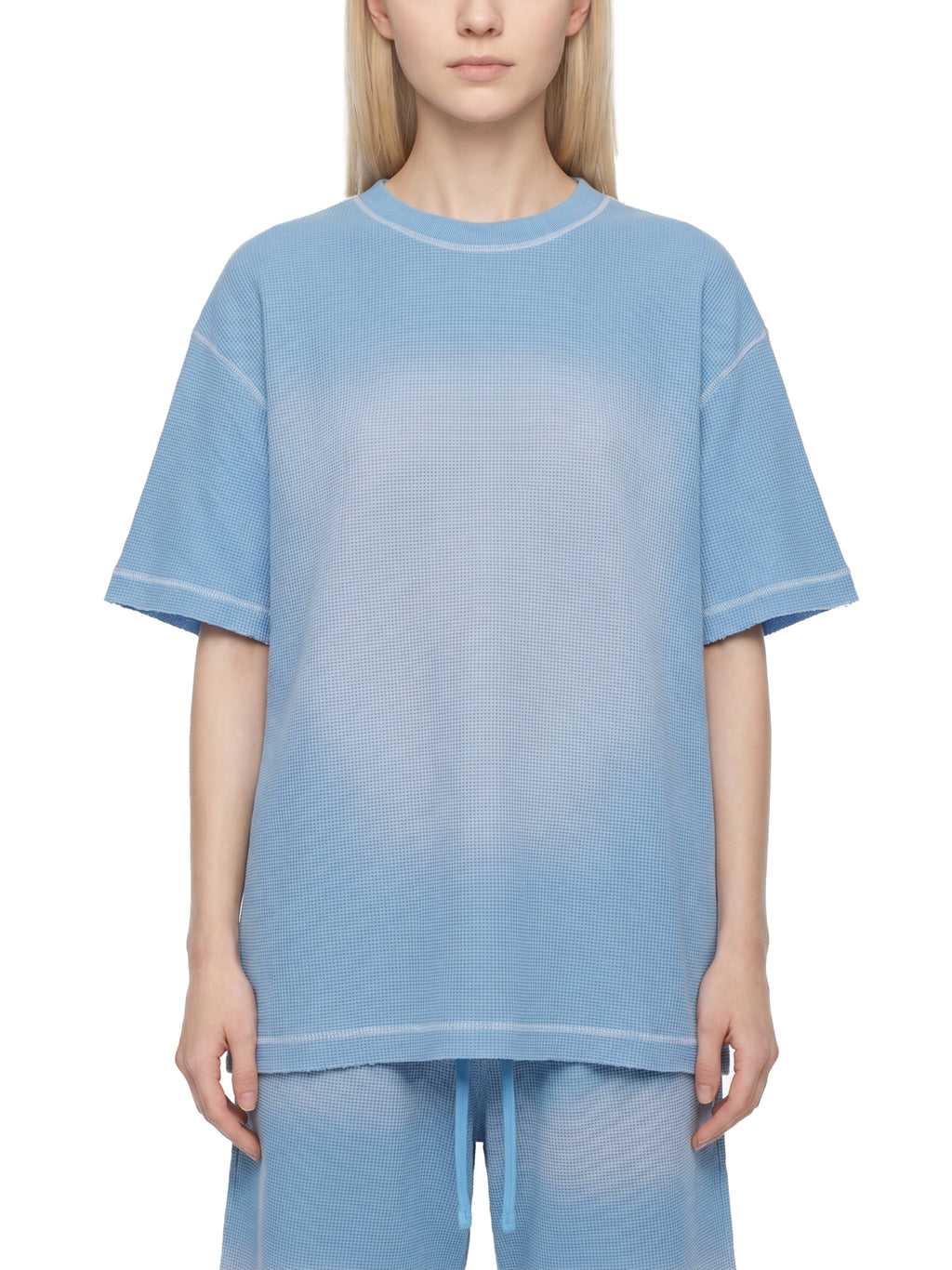 Unisex Sunfade Waffle Boxy T-Shirt