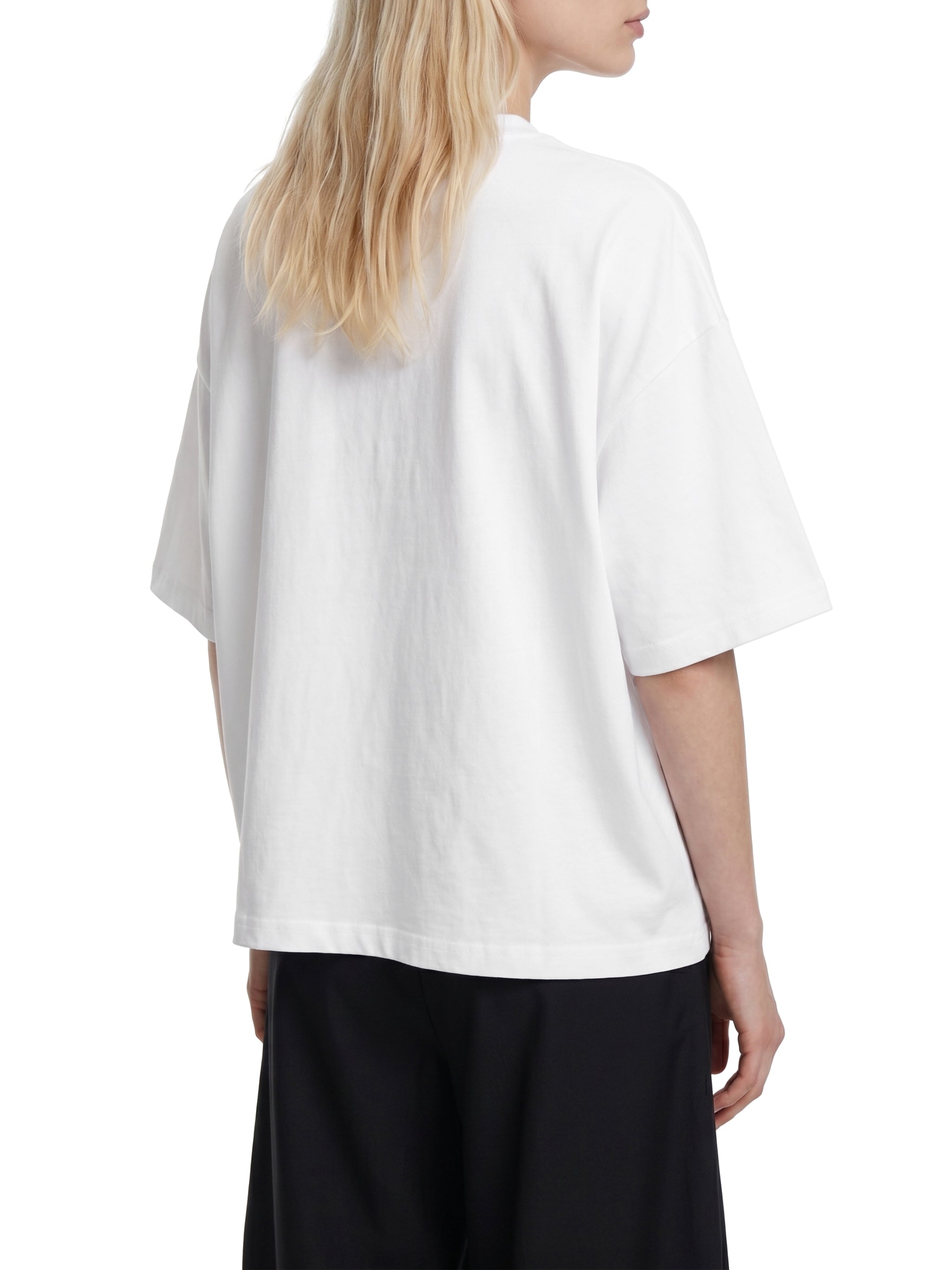 Unisex Boxy Drop Shoulder Crop T-Shirt