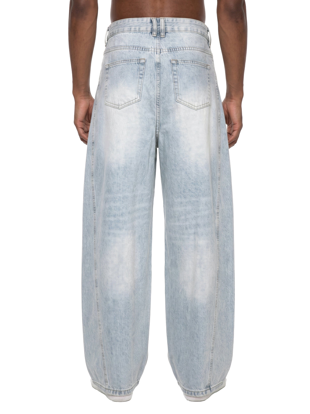 Men’s Vintage Wash Barrel Leg Jeans