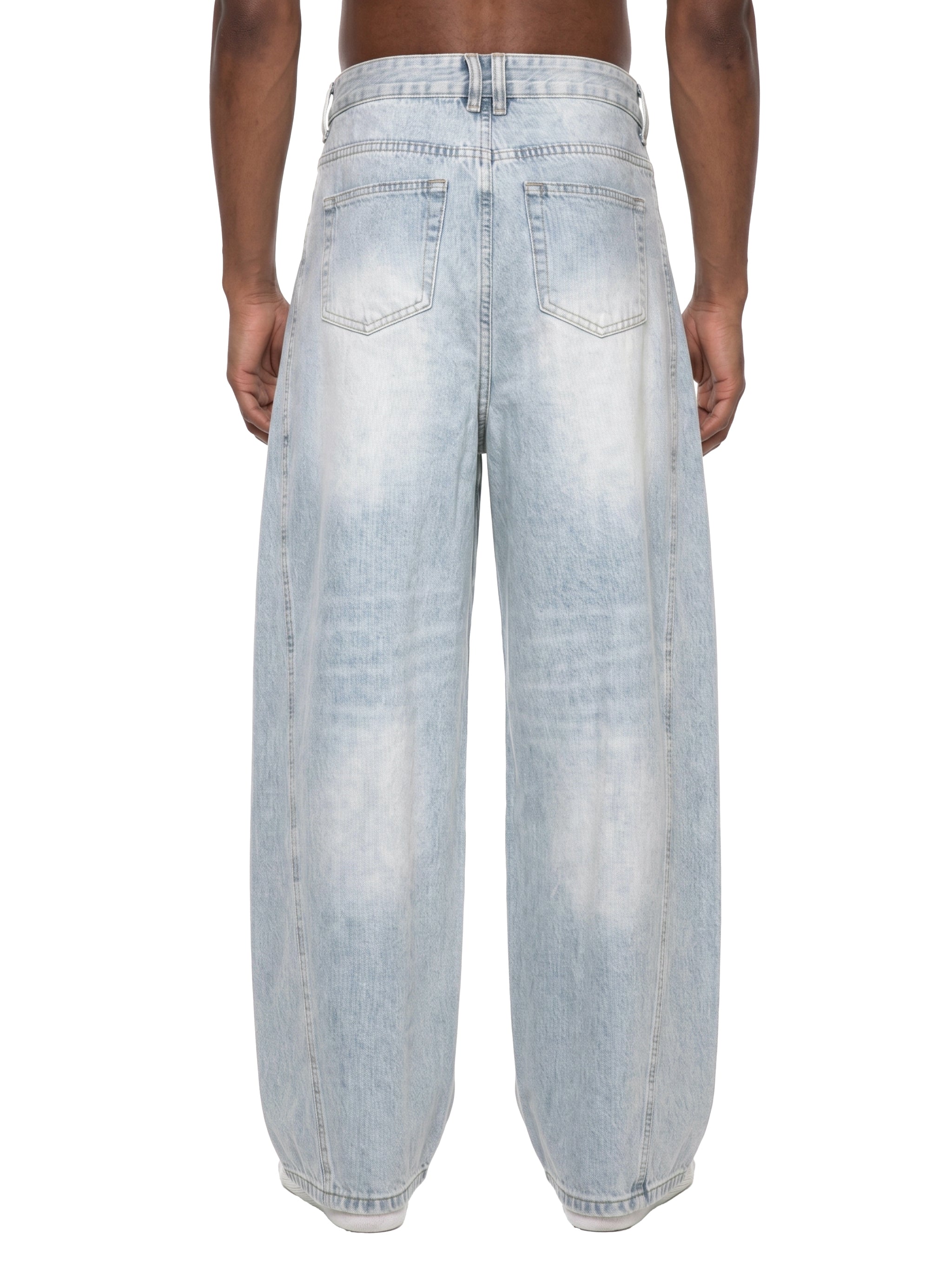 Men’s Vintage Wash Barrel Leg Jeans